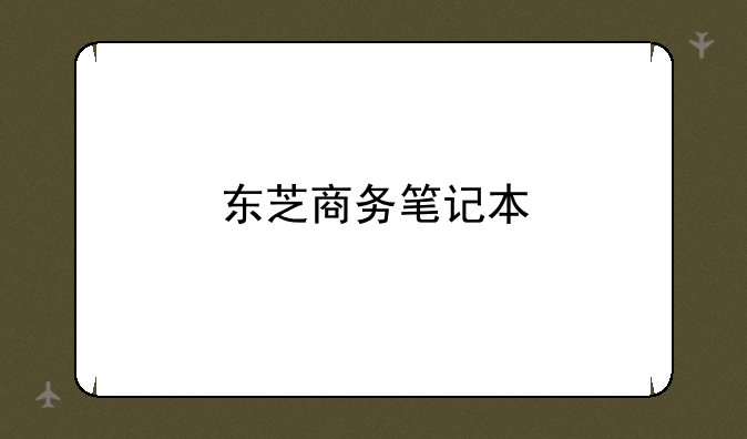 东芝商务笔记本