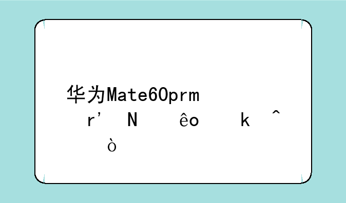 华为Mate60pro有哪些通病？