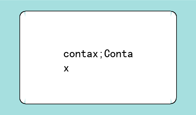 contax;Contax