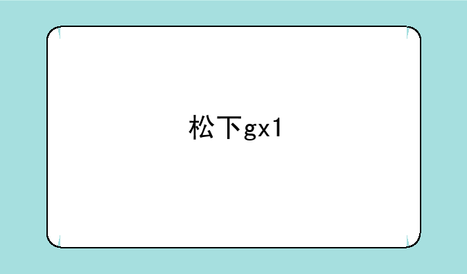 松下gx1