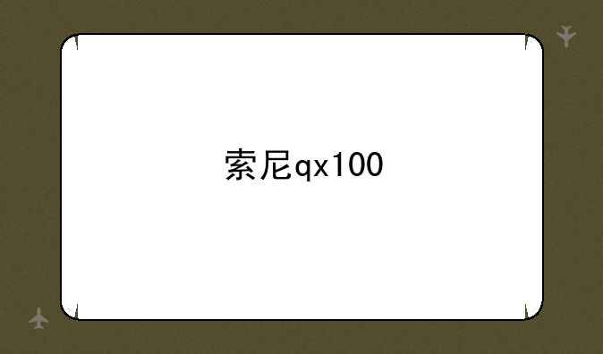 索尼qx100