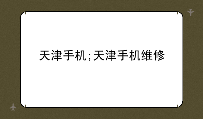 天津手机;天津手机维修
