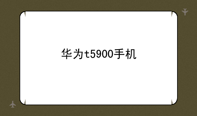 华为t5900手机